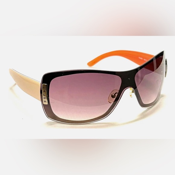 Ralph Lauren Vintage 1990’s Cream/Orange Frame Gradient Lense Women’s Sunglasses - Picture 3 of 16